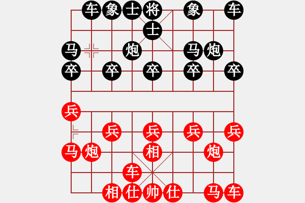 象棋棋谱图片：蓝天问先和景豪（第二轮） - 步数：10 