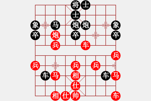 象棋棋谱图片：guiyu(9段)-和-江南一剑客(月将) - 步数：30 