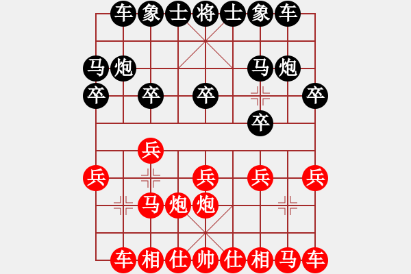 象棋棋譜圖片：團(tuán)體-商丘 徐國偉 和 團(tuán)體-天津 朱越 - 步數(shù)：10 