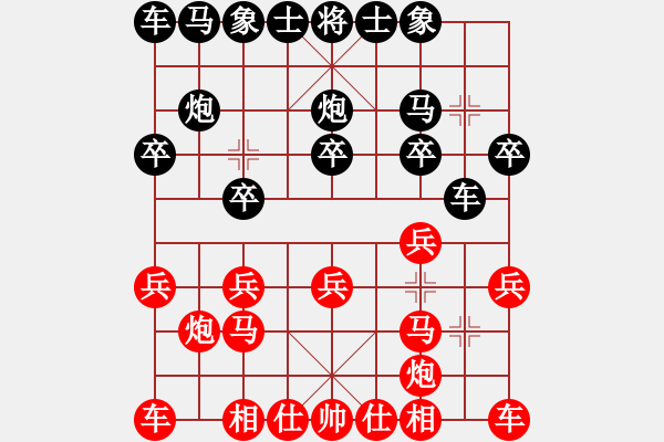 象棋棋譜圖片：【中象】朱家旺黑 讓二先和棋VS 深山云霧 - 步數(shù)：10 