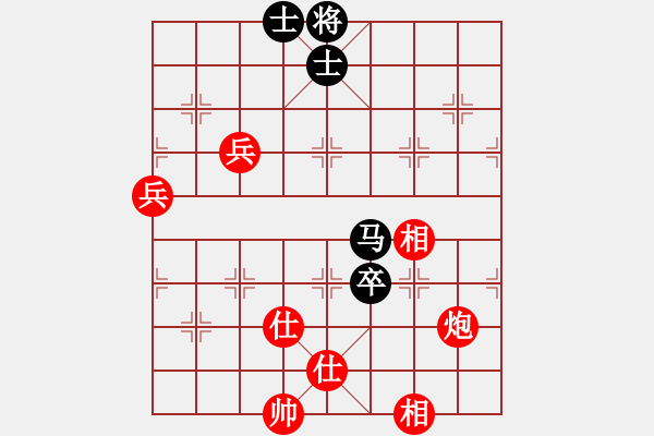 象棋棋譜圖片：戰(zhàn)神十三(4弦)-勝-寧夏商建豹(1弦) - 步數(shù)：140 