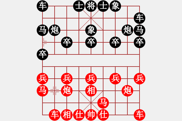 象棋棋譜圖片：HUANGFEIHONG[1043775930] -VS- 市象棋冠軍[1529656790] - 步數(shù)：10 