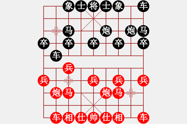 象棋棋谱图片：宇宙三号(初级)-和-楚水烈日(5r) - 步数：10 