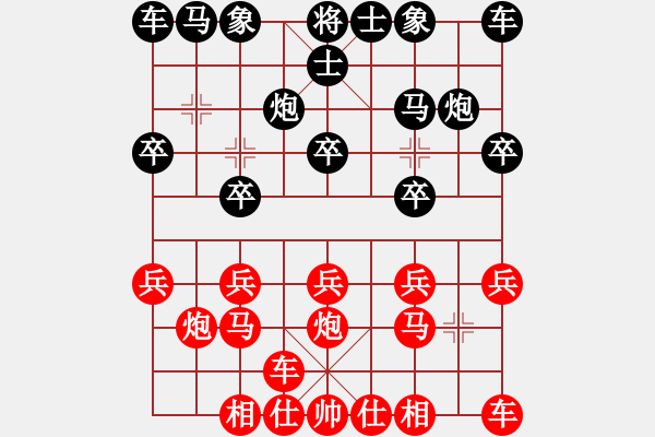 象棋棋譜圖片：橫才俊儒[292832991] -VS- 酒神[1372864481] - 步數(shù)：10 