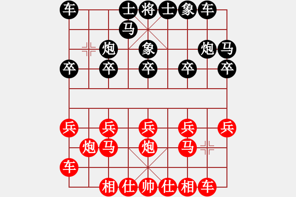 象棋棋譜圖片：3627局 B00-中炮局-天天AI選手 紅先和 旋風(fēng)引擎24層 - 步數(shù)：10 