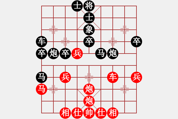 象棋棋譜圖片：洪大20160310五七炮進三兵對屏風馬-黑右象卒林車 - 步數(shù)：40 