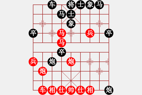 象棋棋譜圖片：nietiewen(8段)-勝-想贏不怕輸(4段) - 步數(shù)：40 