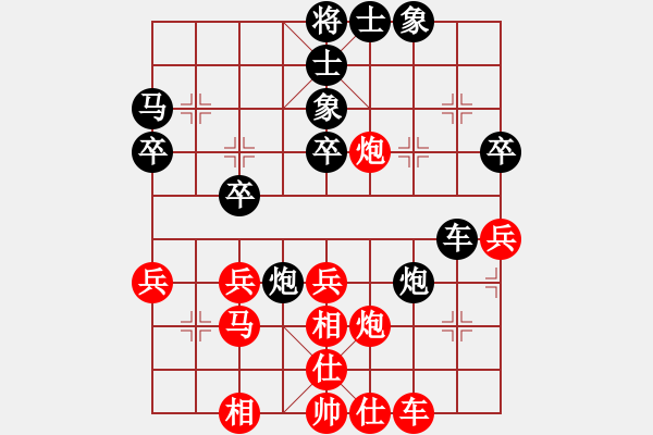 象棋棋譜圖片：大帥張作霖(8段)-和-淄博快棋(5段) - 步數(shù)：40 