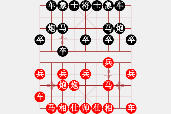 象棋棋譜圖片：6898局 A61-過(guò)宮炮對(duì)進(jìn)左馬-天天AI選手FALSE 紅先負(fù) 小蟲(chóng)引擎23層 - 步數(shù)：10 