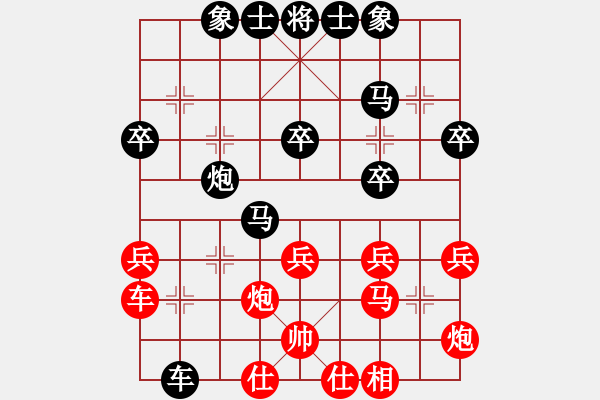 象棋棋譜圖片：陜北之狼(2段)-負(fù)-華山老頑童(1段) - 步數(shù)：34 