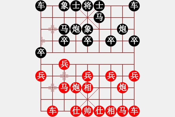 象棋棋譜圖片：葬心紅勝sml188a【仙人指路對飛象】 - 步數(shù)：10 