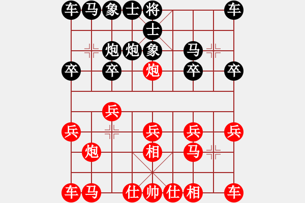 象棋棋譜圖片：因?yàn)樗訹1245437518] -VS- 孔子[1337385997] - 步數(shù)：10 