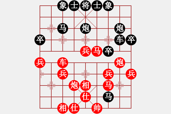 象棋棋譜圖片：小雨[1726374272] -VS- 橫才俊儒[292832991] - 步數(shù)：40 