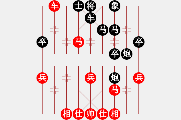 象棋棋譜圖片：中炮對黑巡河炮（業(yè)三升業(yè)四評測對局）我先勝 - 步數(shù)：40 