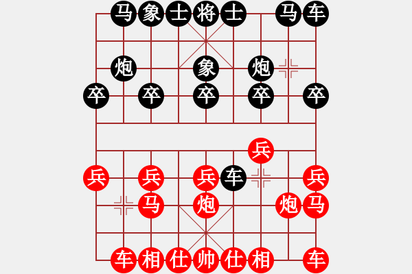 象棋棋谱图片：双子座撒卡(9段)-负-大打出手(9段) 攻与守的区别 - 步数：10 