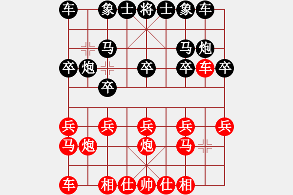 象棋棋譜圖片：朱劍秋         先負(fù) 馬寬           - 步數(shù)：10 