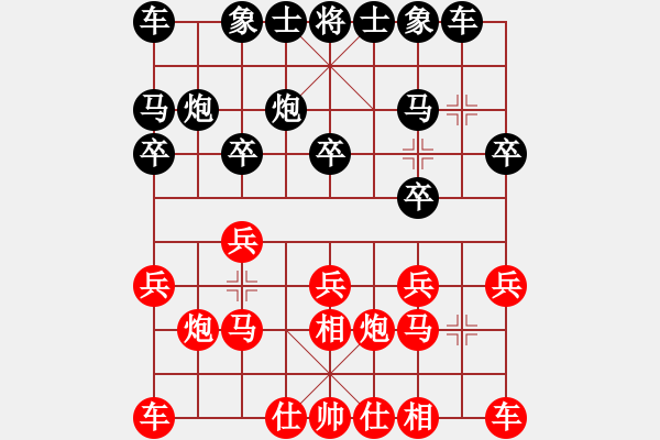 象棋棋谱图片：吉林省 刘龙 和 福建省 魏依林 - 步数：10 