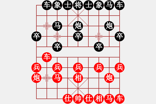 象棋棋譜圖片：1 - 步數(shù)：10 