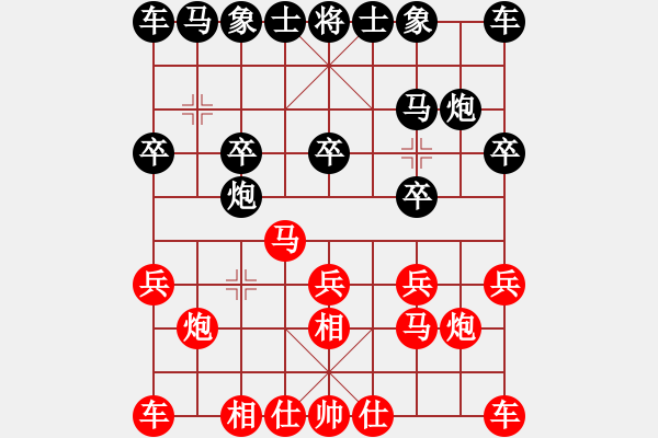 象棋棋譜圖片：Y - 步數(shù)：10 