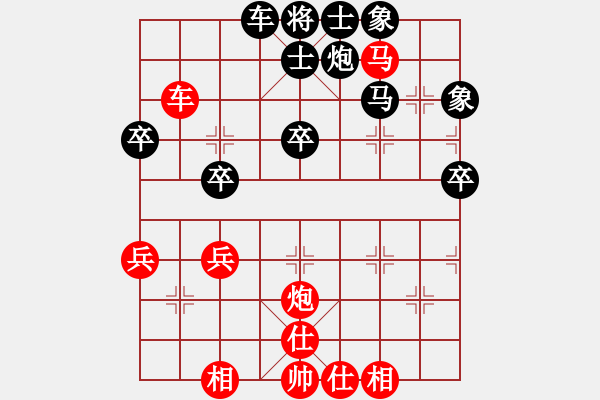 象棋棋譜圖片：高繞對3步虎的五七炮 探索中 - 步數(shù)：49 