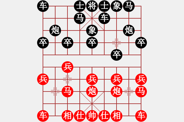 象棋棋譜圖片：河北 田菏 和 廣東 梁運龍 - 步數：10 