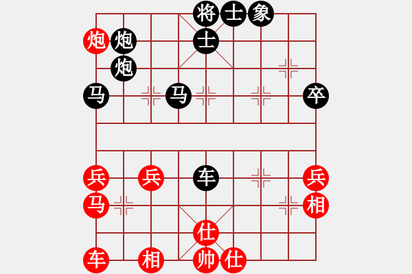 象棋棋譜圖片：2023.9.9.5周年賽后勝中炮巡河車兌兵對屏風(fēng)馬先進(jìn)7卒 - 步數(shù)：42 