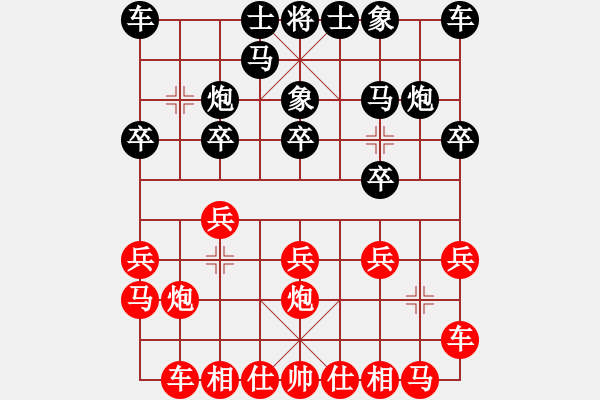 象棋棋譜圖片：十面埋伏陣(4段)-勝-江南一匹狼(7段) - 步數(shù)：10 