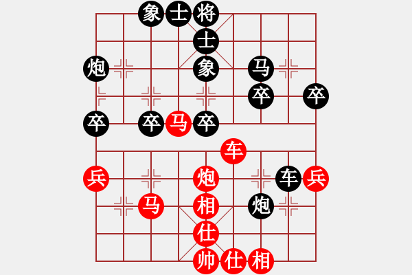 象棋棋譜圖片：天罡北斗(月將)-和-屠龍刀客(9段) - 步數(shù)：40 