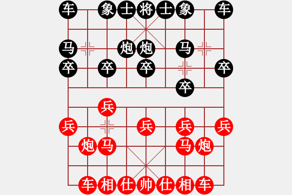 象棋棋谱图片：天津社体中心 谢新琦 胜 宁波全民健身中心 邵梓涵 - 步数：10 