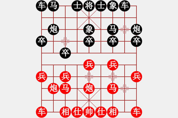 象棋棋譜圖片：芳棋(純?nèi)讼缕?[893812128] 先勝 常熟老王[759527593] - 步數(shù)：10 