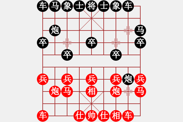 象棋棋譜圖片：qfxulai(9星)-勝-cpuii(8星) - 步數(shù)：10 