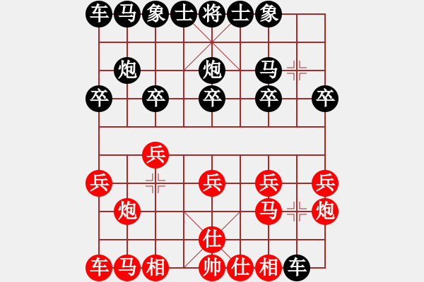 象棋棋譜圖片：閑著沒事干(日帥)-勝-紀(jì)人王(8段) 創(chuàng)藝局 士六進五不上馬 給炮八平三留位置 棄馬尤其可取 - 步數(shù)：10 