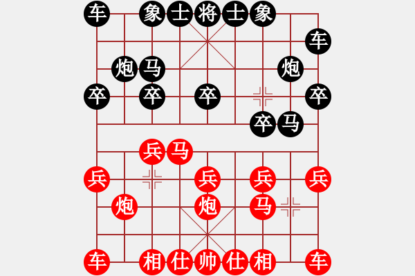 象棋棋谱图片：张申宏 先胜 王石 - 步数：10 