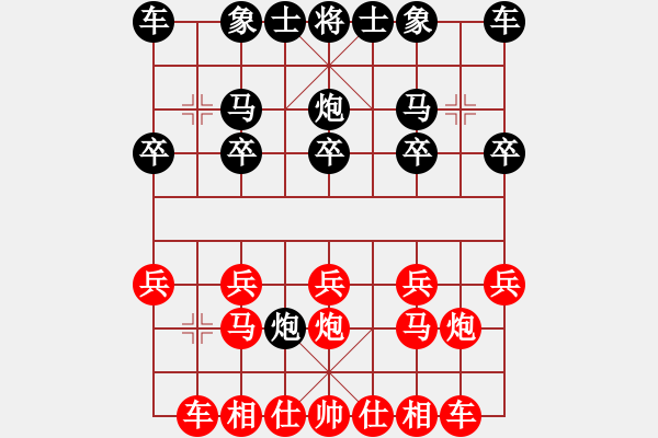 象棋棋譜圖片：棋齊紅勝----白天不是教授 - 步數(shù)：10 