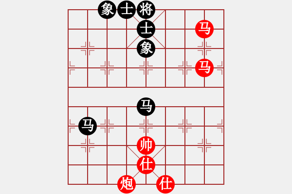 象棋棋譜圖片：初級（2）班第二周 基礎(chǔ)題2（雙馬飲泉） - 步數(shù)：0 