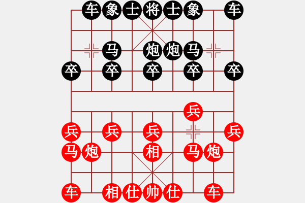 象棋棋譜圖片：棋緣閣☆庸[836760735] 負(fù) 芳棋(純?nèi)讼缕?[893812128] - 步數(shù)：10 