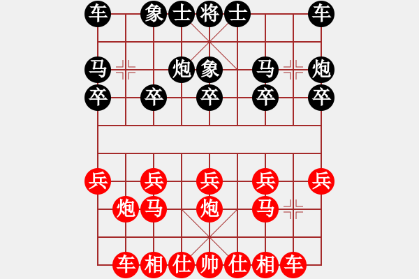 象棋棋譜圖片：中炮其它局（紅勝） - 步數(shù)：10 