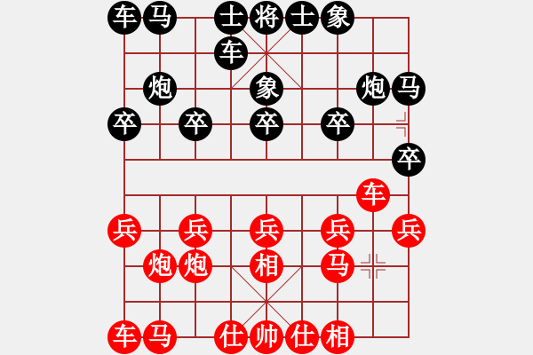 象棋棋譜圖片：許少俠(人王)-勝-鶴城蒙面人(月將) - 步數(shù)：10 