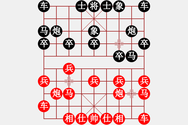 象棋棋譜圖片：少年包青天(風魔)-和-bcxhm(無極) - 步數(shù)：10 