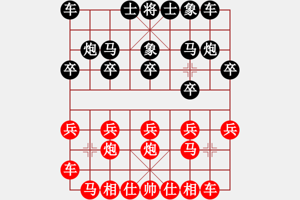 象棋棋譜圖片：闌珊(3級)-勝-獨步青云(8級) - 步數(shù)：10 