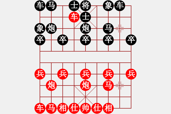 象棋棋譜圖片：雷欣笛 [842706128] -VS- 心怡[522760878] - 步數(shù)：10 