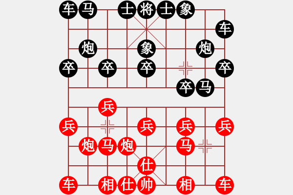 象棋棋譜圖片：胡國(guó)慶先負(fù)樂(lè)大勇-補(bǔ)士開(kāi)局-2022年4月23日 - 步數(shù)：10 