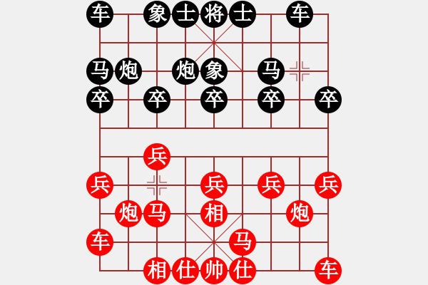 象棋棋譜圖片：2022.2.7.4JJ五分鐘先勝飛相局對(duì)左過宮炮 - 步數(shù)：10 