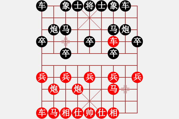 象棋棋谱图片：一剑漂(3段)-负-睡佛刀(4段) - 步数：10 