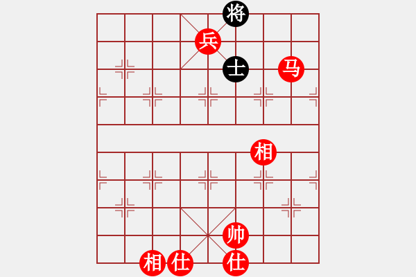 象棋棋譜圖片：馬兵必勝單缺象，但很難 - 步數：83 