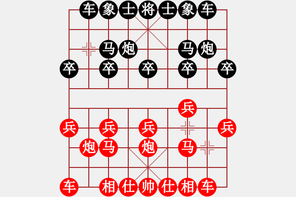 象棋棋谱图片：红蓝棋股(天帝)-和-吾乃人中杰(9段) - 步数：10 