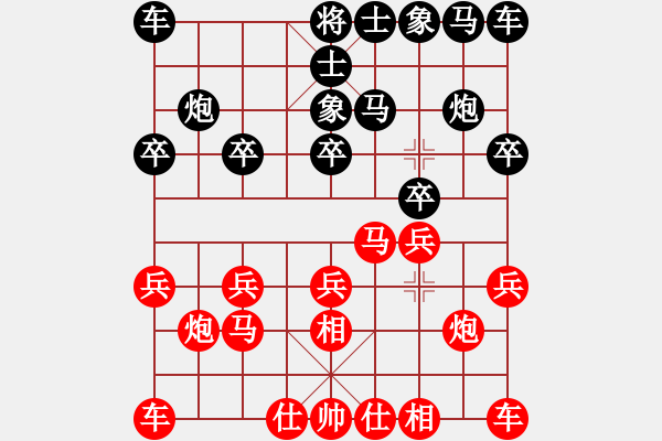 象棋棋譜圖片：緬甸 LYUU YIN SAN 和 緬甸 CHEINKYI - 步數(shù)：10 