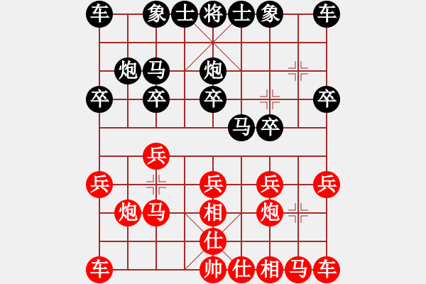 象棋棋譜圖片：clovertown(天罡)-和-光頭棋魔(天罡) - 步數(shù)：10 