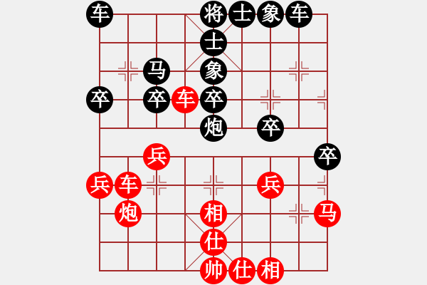 象棋棋譜圖片：clovertown(天罡)-和-光頭棋魔(天罡) - 步數(shù)：30 