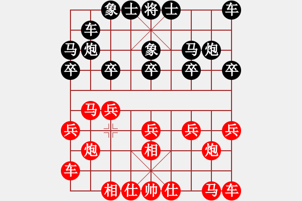 象棋棋譜圖片：《廣州棋壇六十年1》第十八章無敵將軍挫敗七省棋王對局6 - 步數(shù)：10 